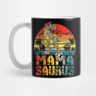 Mamasaurus T Rex Dinosaur Mama Saurus Family Matching Mug